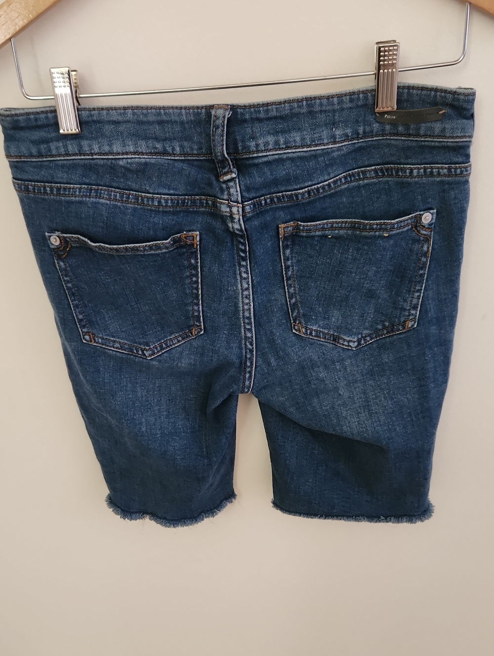 Anthropologie Pilcro & The Letterpress High-Rise Slim Bermuda Shortd Raw Hem 26 - Picture 6 of 7
